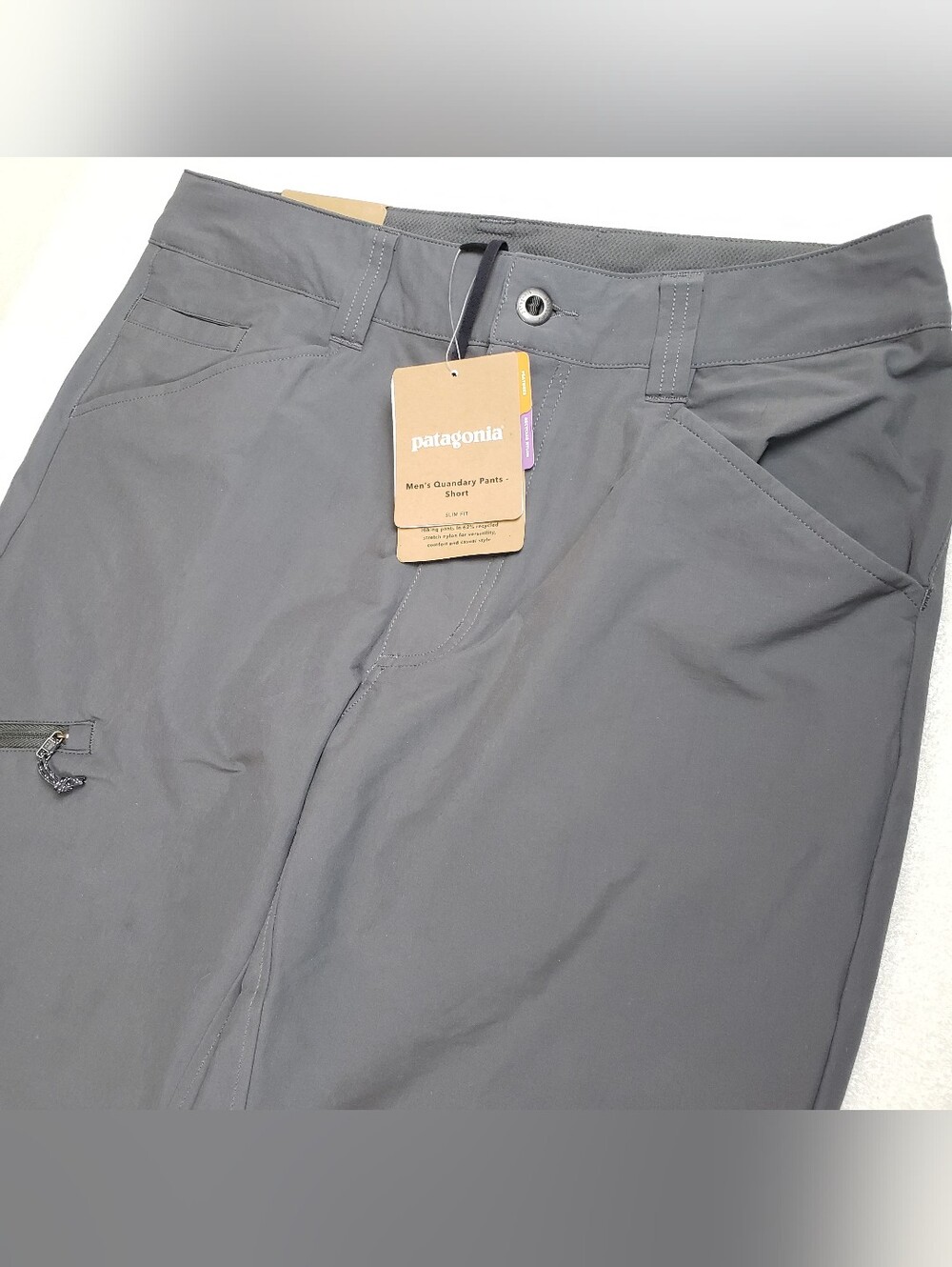 NWT Patagonia Men's 32x30 Short Length Quandary Pants Forge Gray Hiking Camping